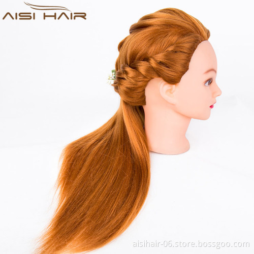Direct Price Customizable Synthetic Hair Training Mannequin Head For Hairdressing School